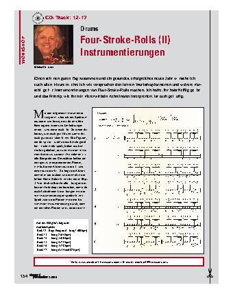 Four-Stroke-Rolls (II) Instrumentierungen