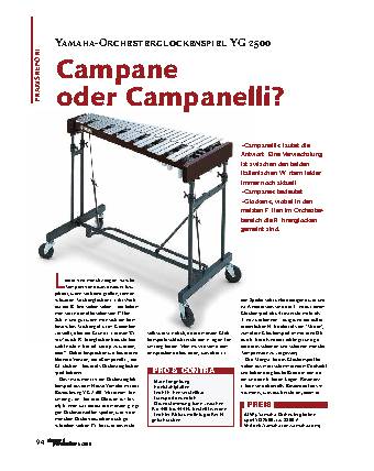 Campane oder Campanelli?
