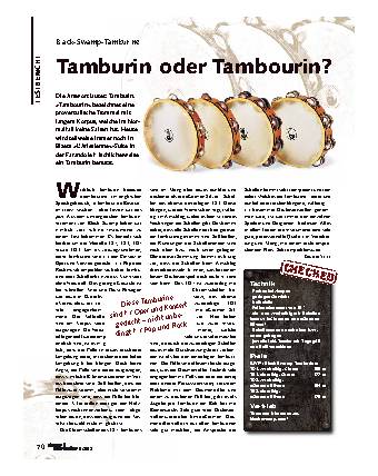 Tamburin oder Tambourin?