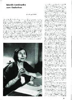 Wanda Landowska zum Gedenken