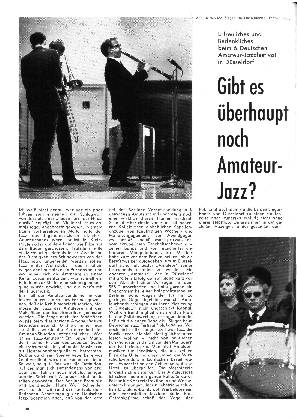 Gibt es überhaupt noch Amateur-Jazz?