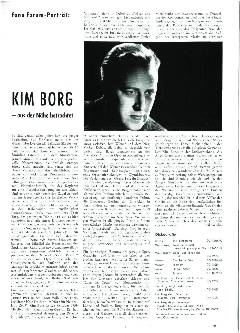 Kim Borg - aus der Nähe betrachtet