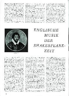 Englische Musik der Shakespeare-Zeit