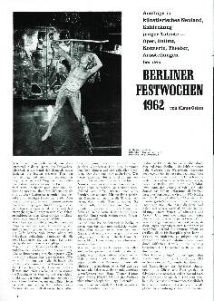 Berliner Festwochen 1962