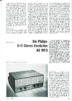 Der Philips-HiFi-Stereo-Verstärker AG 9015