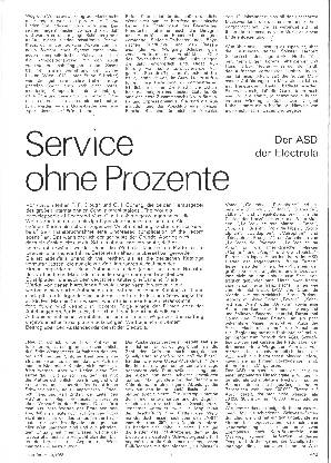 Service ohne Prozente