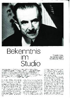 Bekenntnis im Studio