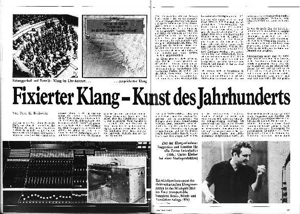 Fixierter Klang- Kunst des Jahrhunderts