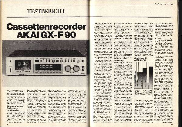Kassettenrekorder AKAI GX-F 90