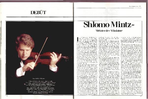 Shlomo Mintz - Meister der Miniatur