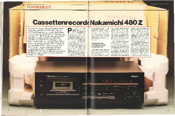 Kassettenrecorder Nakamichi 480 Z