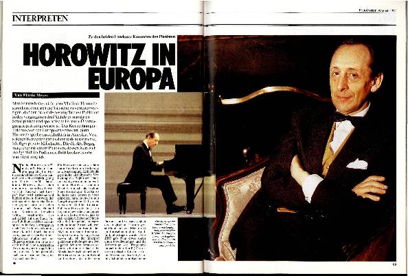 Horowitz in Europa