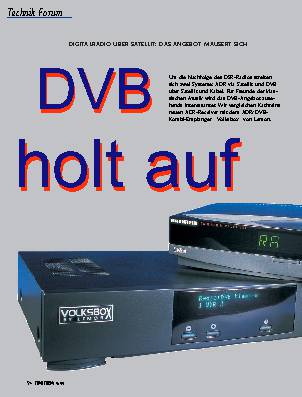 DVB holt auf