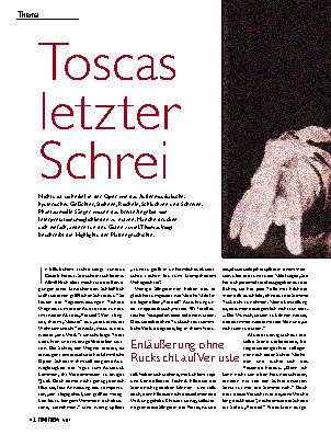 Toscas letzter Schrei