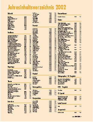 Jahresinhaltsverzeichnis 2002