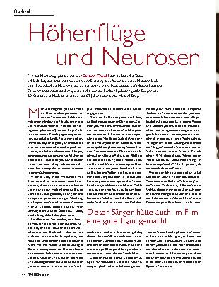 Höhenflüge und Neurosen