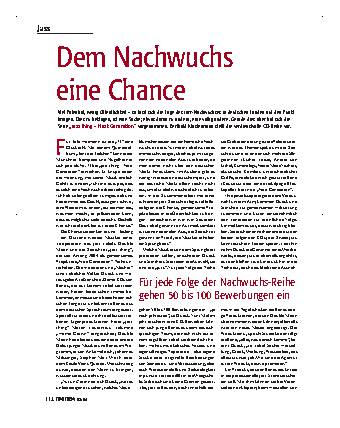 Dem Nachwuchs eine Chance