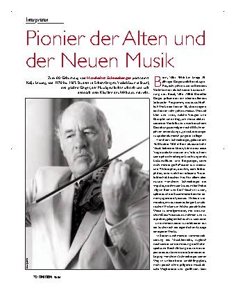 Pionier der Alten und Neuen Musik