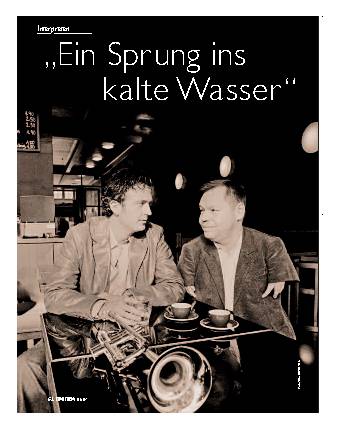 „Ein Sprung ins kalte Wasser “