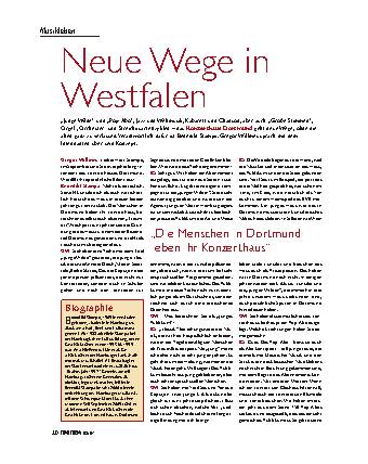 Neue Wege in Westfalen