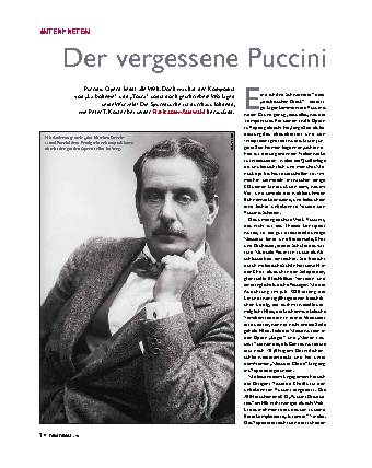 Der vergessene Puccini