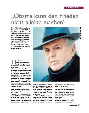 Obama kann den Frieden nicht alleine machen