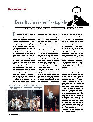 Brunftschrei der Festspiele