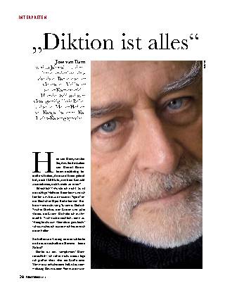 "Diktion ist alles"