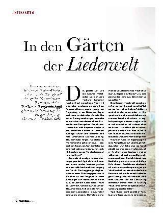 In den Gärten der Liederwelt