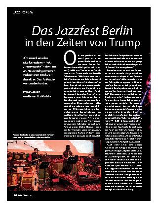 Das Jazzfest Berlin in den Zeiten von Trump