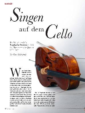 Singen auf dem Cello