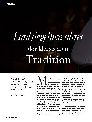 Lordsiegelbewahrer der klassischen Tradition