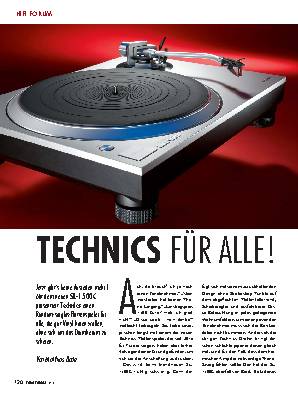 TECHNICS FÜR ALLE!