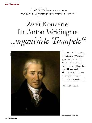 Zwei Konzerte  für Anton Weidingers ,,organisirte Trompete