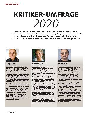  KRITIKER-UMFRAGE  2020