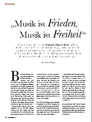 „Musik ist Frieden, Musik ist Freiheit“