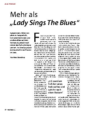  Mehr als ,,Lady Sings The Blues