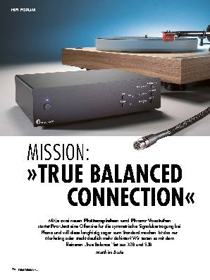  MISSION:  »TRUE BALANCED CONNECTION«