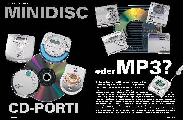 Minidisc oder MP3?