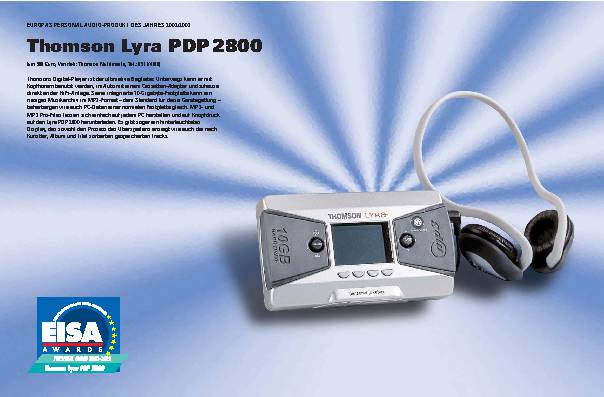 Thomson Lyra PDP 2800
