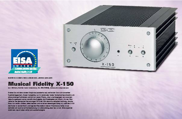 Musical Fidelity X-150