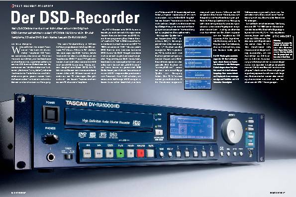 Der DSD-Recorder