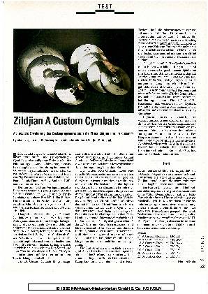 Zildjian A Custom Cymbals