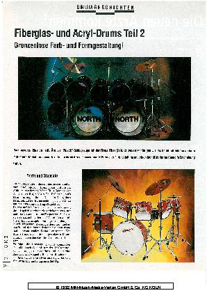 Fiberglas- und Acryl-Drums