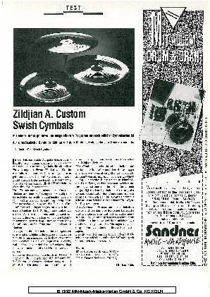 Zildjian A Custom Swish Cymbals