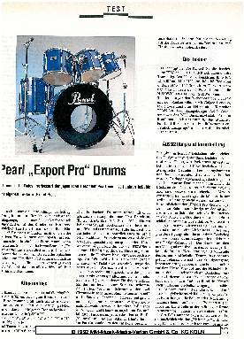 Pearl Export Pro Drums