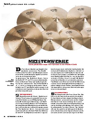Paiste Masters Thin Cymbals